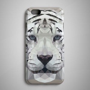 Geometric White Tiger iPhone 8 Plus Case iPhone 8